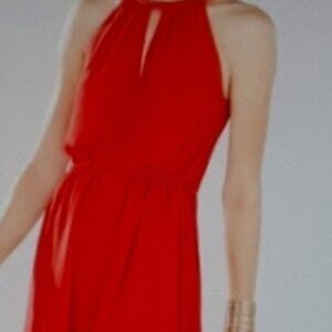 BCBGMaxAzria Red Sleeveless Dress